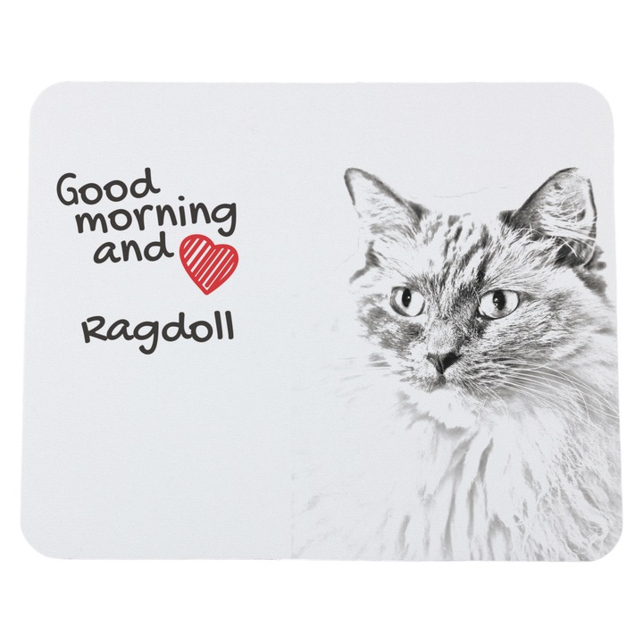 Mousepad personalizat cu animale, Art-Dog, 23x19cm, poliester, 3mm grosime