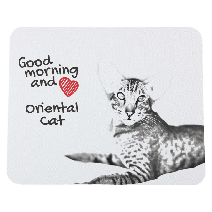 Mousepad personalizat Art-Dog, imprimeu cu animale, 23x19cm, 3mm grosime