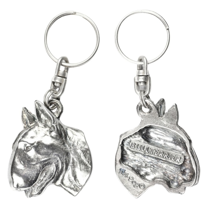 Breloc cu caine, Art-Dog, posrebrat, 10x10cm, set de 10 bucati