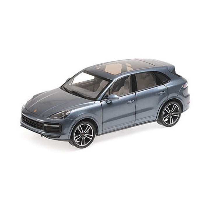Автомодел Porsche Cayenne Turbo S 2017, Minichamps, 1:18, син металик