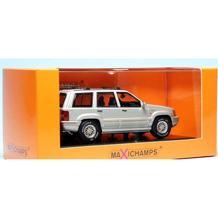 Automacheta JEEP GRAND CHEROKEE 1995, Minichamps, 1:43, ezüst