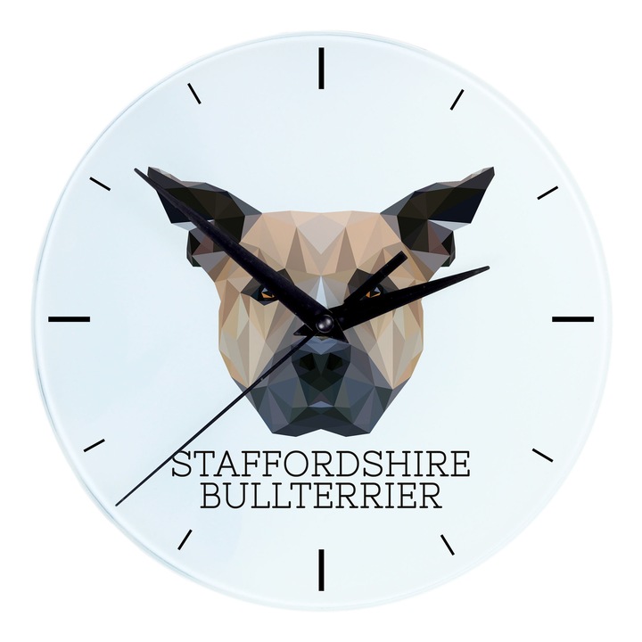 Art-Dog dekoratív óra, geometrikus, 20 cm, kutya motívum