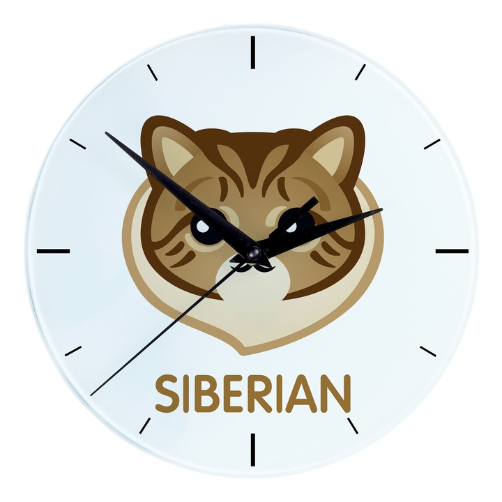 Dekoratív Art-Dog óra, macska mintás, 20 cm, fakulásálló nyomtatás, szett macskabarátoknak