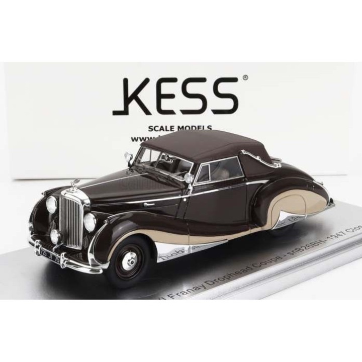 Automacheta, KESS Bentley MKVI Franay 1947, scala 1:43, cabriolet, model detaliat