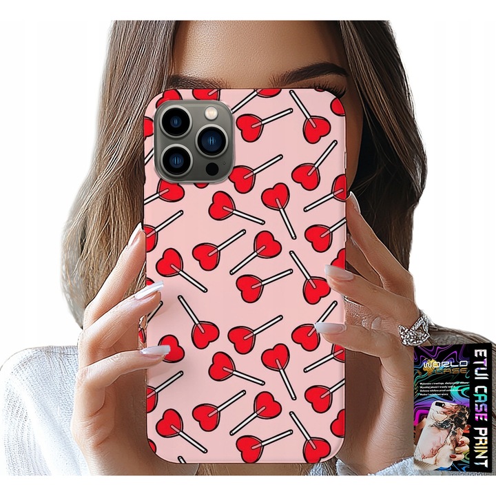 Tok iPhone 11 Pro-hoz, World Case, nyalóka szív dizájn, szilikon, nőknek