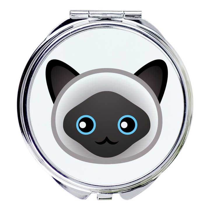 Козметично огледало комплект, Art-Dog, модел котка, 5,5см, модерен дизайн