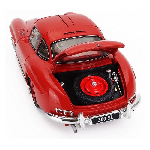 Macheta auto Mercedes-Benz 300 SL Coupe, Schuco, roșu, 1/18