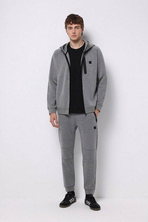 COLIN'S, Pantaloni de trening cu buzunare cu fermoar, Gri melange, XS