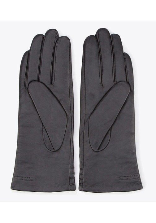 Manusi negre din piele naturala, piele naturala neagra, XL