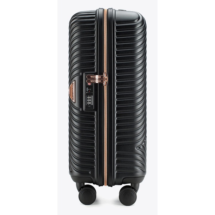 Troler WITTCHEN, cabina, polikarbon, roz, 4 roti, 55x40x20cm