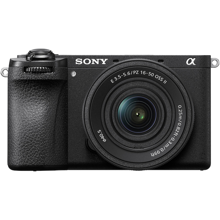 Aparat foto mirrorless Sony A6700, APS-C, 26MP, 4K, AI, Stabilizare 5 axe, Negru + Obiectiv 16-50mm mk2