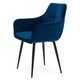 Kárpitozott szék, New Home, Bluvel, sötétkék, 88x58x58cm, 120kg teherbírás