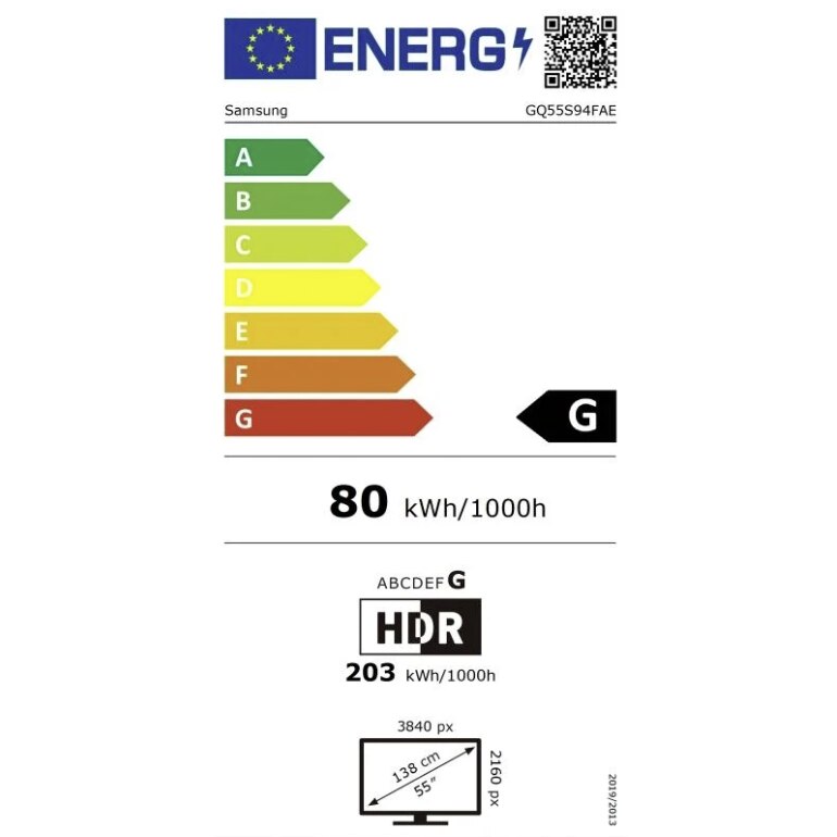 Televizor OLED Samsung GQ55S94FAEXZG, 138 cm, 4K UHD, HDR, Smart TV, Control vocal, 100 Hz
