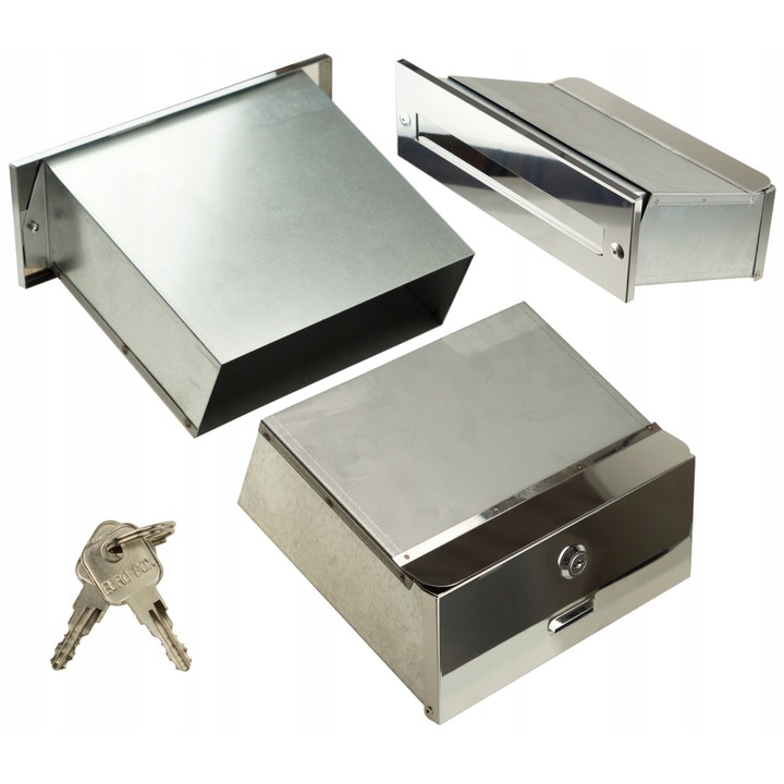 Cutie Postala, Feinz, Adancime Reglabila 160 mm 295 mm, Material Otel Inoxidabil, Culoare Argintie, Greutate 1.7 kg, Dimensiuni 274 x 90 x 160 mm 295 mm, Argintie