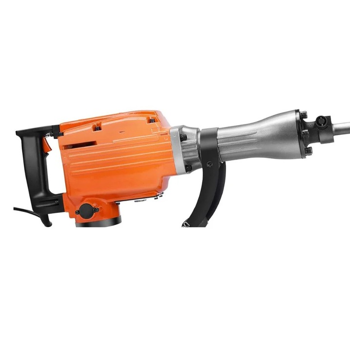 Ciocan demolator, concasor electric de beton de mare putere de 2200 W cu 2 dalte, negru