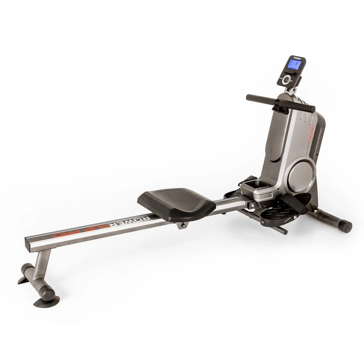Aparat de vaslit TOORX ROWER CUP PRO, frână magnetică 16 niveluri, monitor cardiac wireless, pliabil, dimensiuni 1620x550x870mm