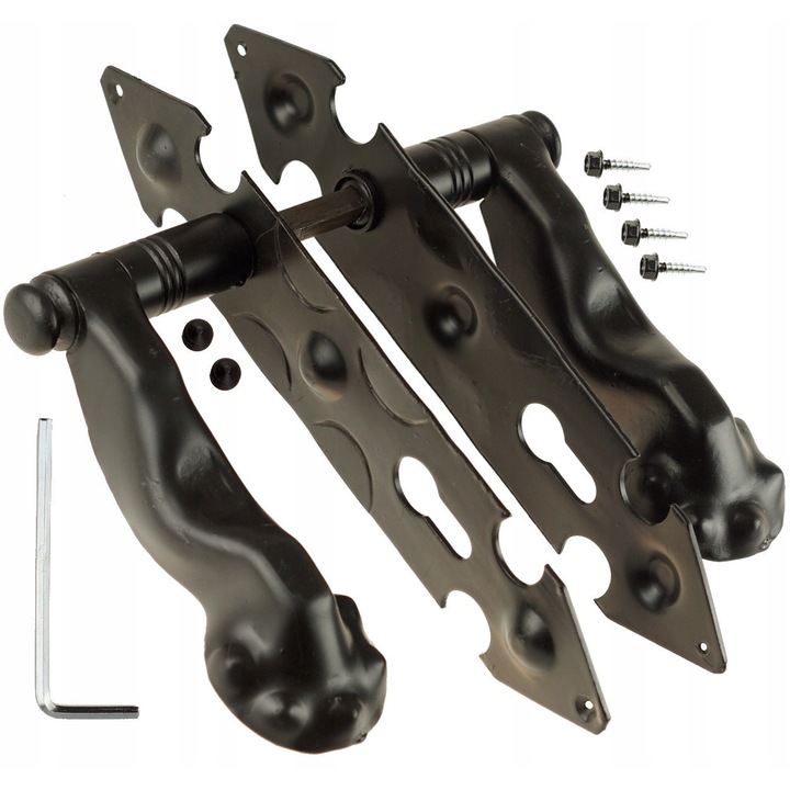 Set 2 manere usa Km Express 90mm negru 245x50x160mm