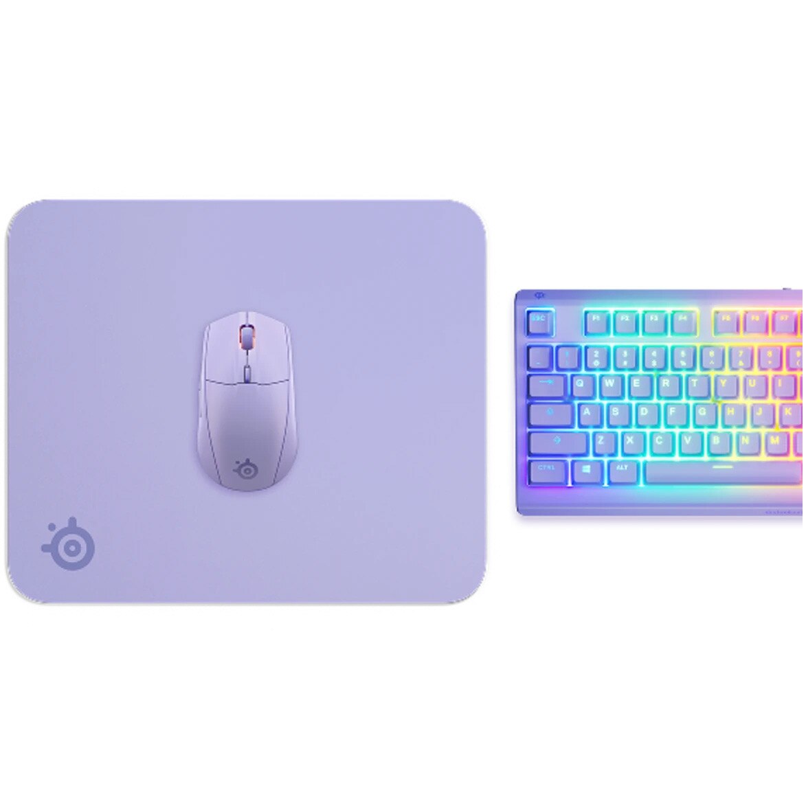Mousepad Gaming SteelSeries QcK Medium, 320x270 mm, lavender - eMAG.ro