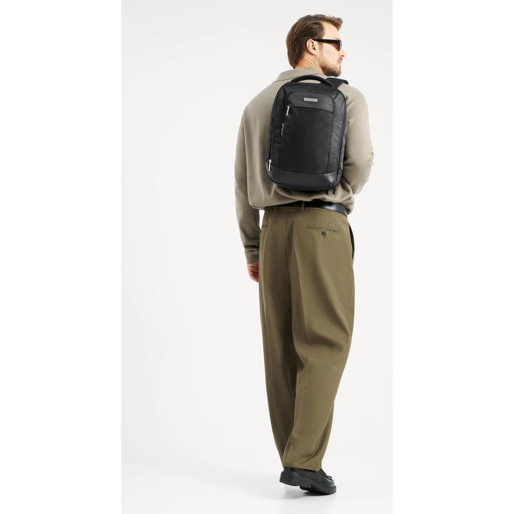 Rucsac de calatorie WITTCHEN, multifunctional, poliester, compartiment pentru laptop 32x22cm, negru