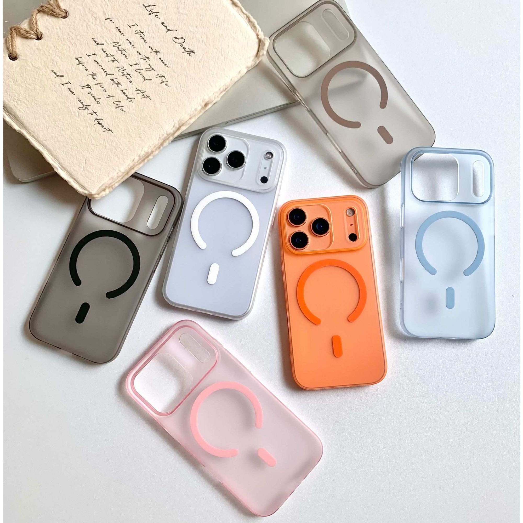 Husa de Protectie, Compatibila cu Apple iPhone 17, MagSafe, Alb mat