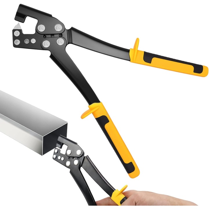 Cleste pentru imbinat profile tabla, Pentru grosimea peretelui de conectare 0, 4 mm - 0, 8 mm, 31, 5 cm lungime