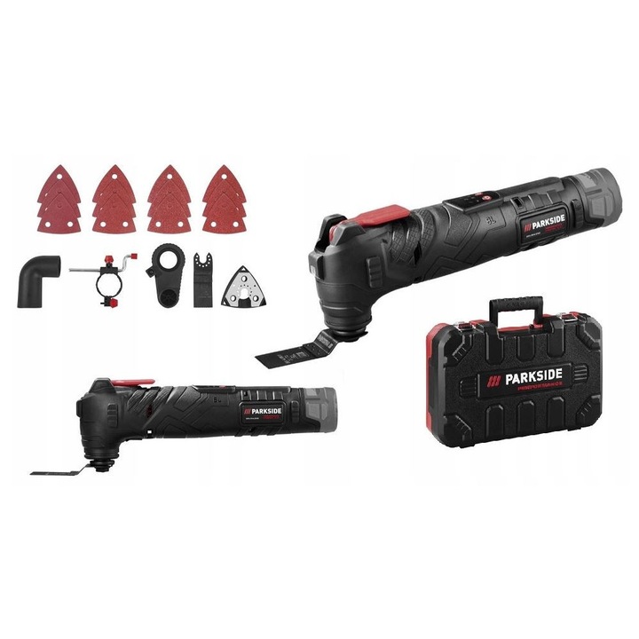 Unealta multifunctionala Parkside Performance PPMFWA 12 A1, accesorii incluse, fara acumulator si incarcator