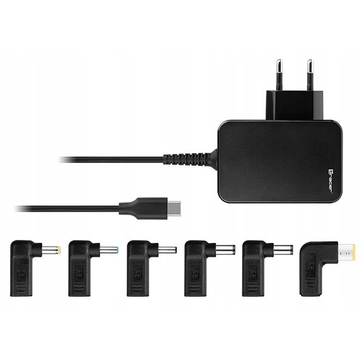 Универсално зарядно за лаптоп 7 в 1, 65W, Quick Charge, USB-C, 178см