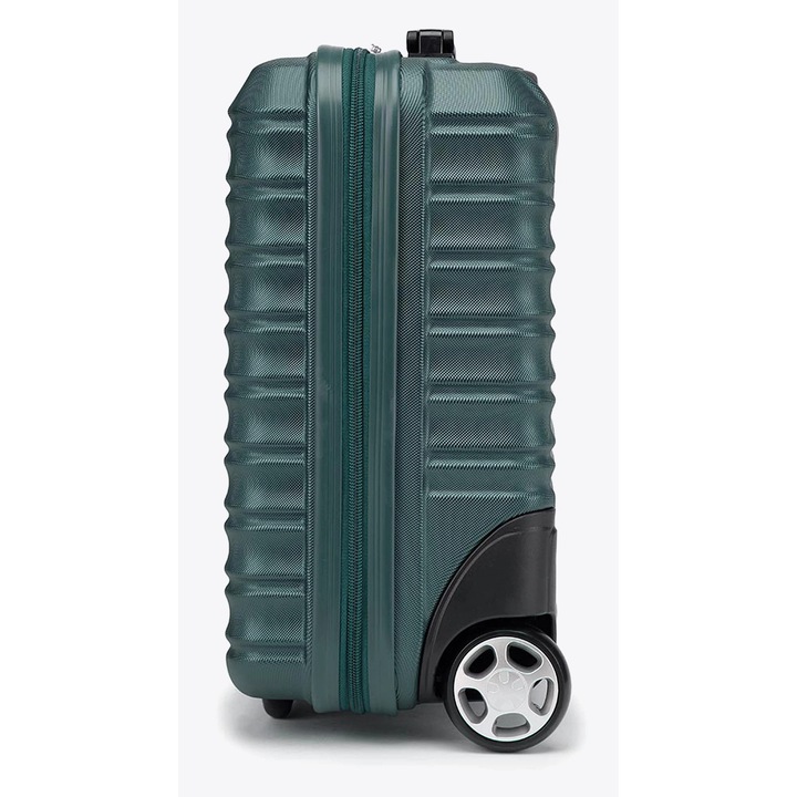 Troler WITTCHEN, cabina, ABS, verde, 40x55x20cm