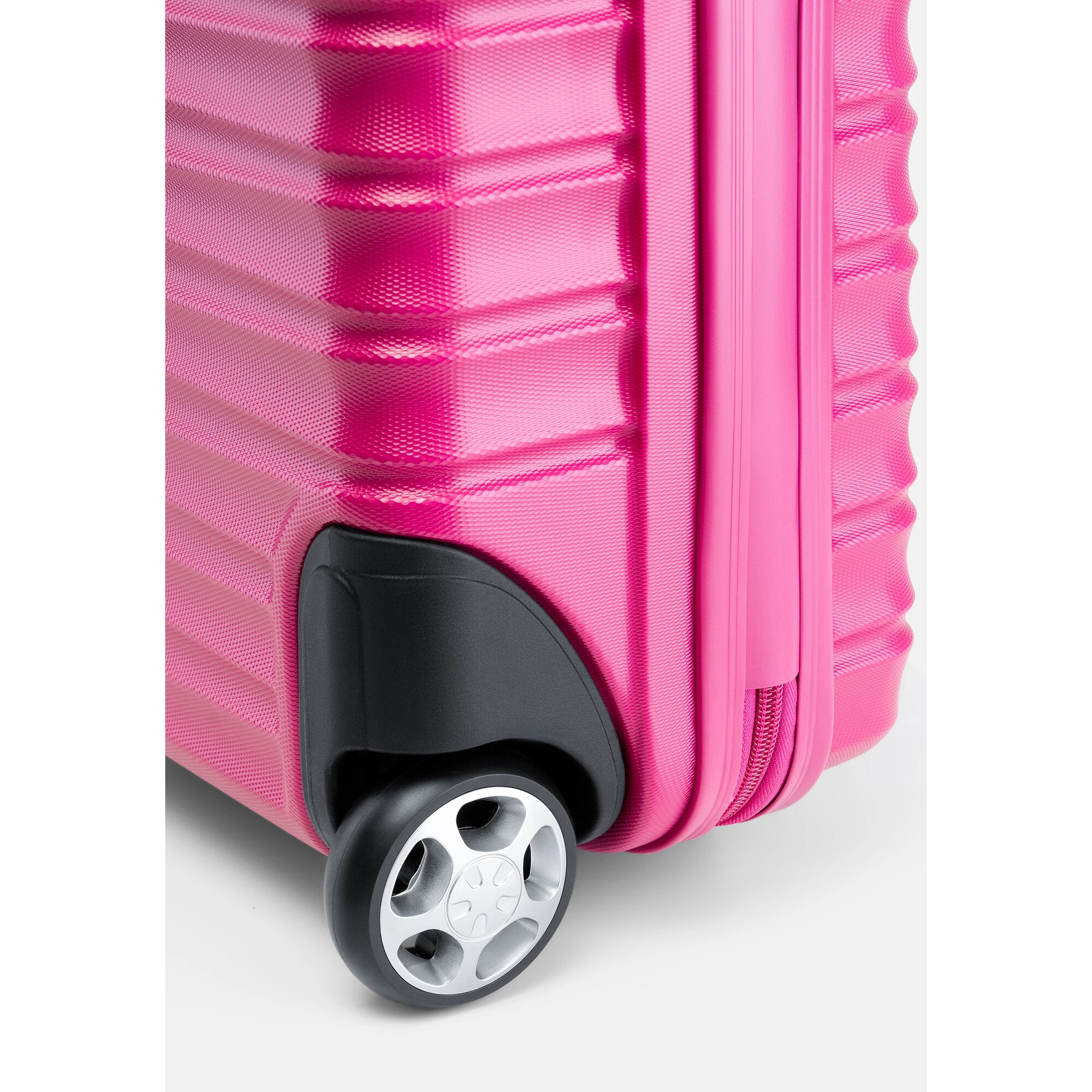 Troler Roz Troler WITTCHEN, cabina, roz, 55x40x20cm, cu maner telescopic si roti ...