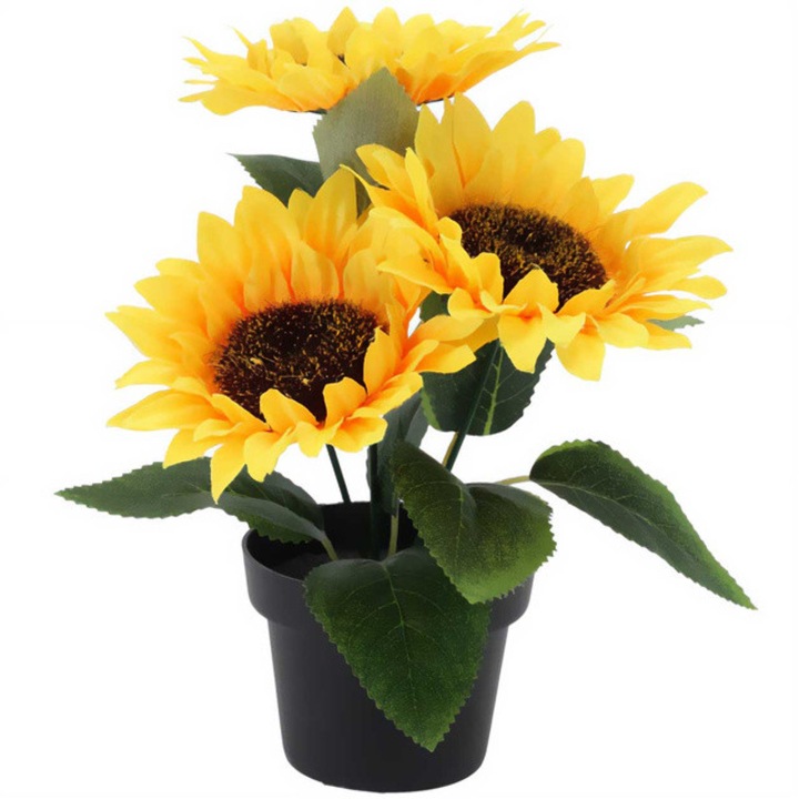 Mesterséges napraforgó növény, 20 cm