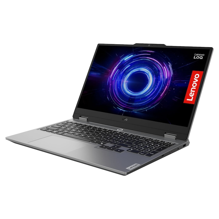 Лаптоп Lenovo LOQ 15IRX10, 83JE00ACBM, Windows 11 Pro, 15.6", Intel Core i7-13650HX (14-ядрен), NVIDIA GeForce RTX 5070 (8GB GDDR7), 24GB 4800MHz (2x12GB) DDR5, Сив