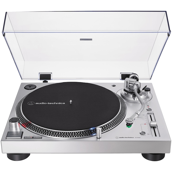 Грамофон Audio-Technica AT-LP120XUSB, Direct-Drive, 33-1/3 об/мин, 45 об/мин, 78 об/мин, DJ, Ръчен, Сребрист