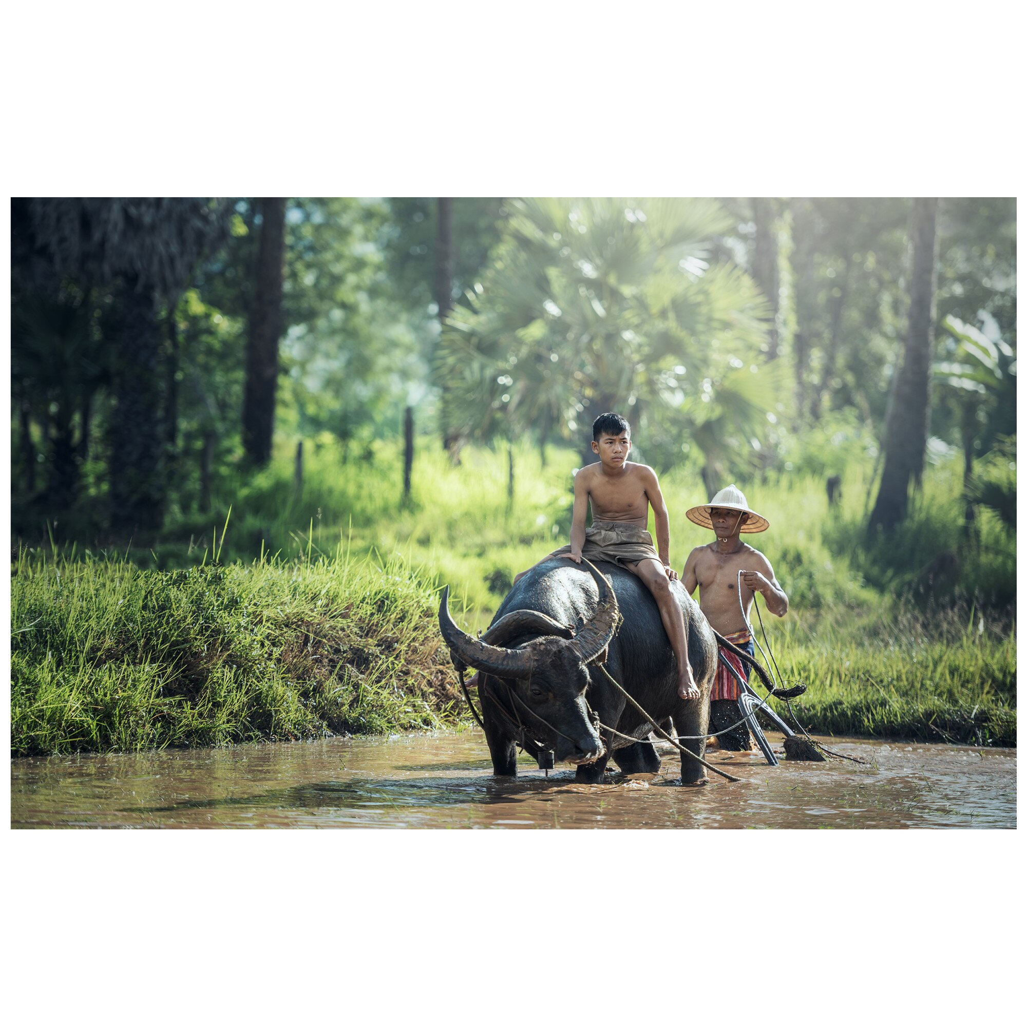 Tablou Canvas Artantida - Chinese Man on Bizo 60x40 cm