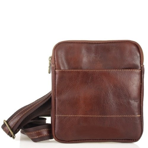 Geanta Paolo din piele naturala pentru barbati, maro