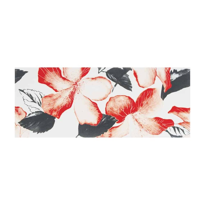 Faianta Decor Opal Red-Black, 20 x 50 cm, 14 bucati/cutie