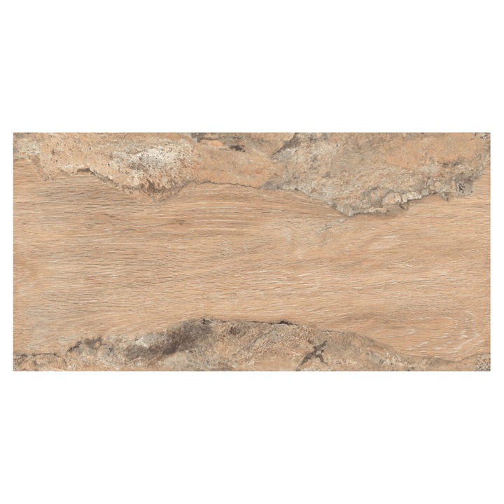 Gresie tip parchet, vitrificata Living Digital Karvel Wood Brown, semi highglossy, 60 x 120, 1.44 mp/cutie