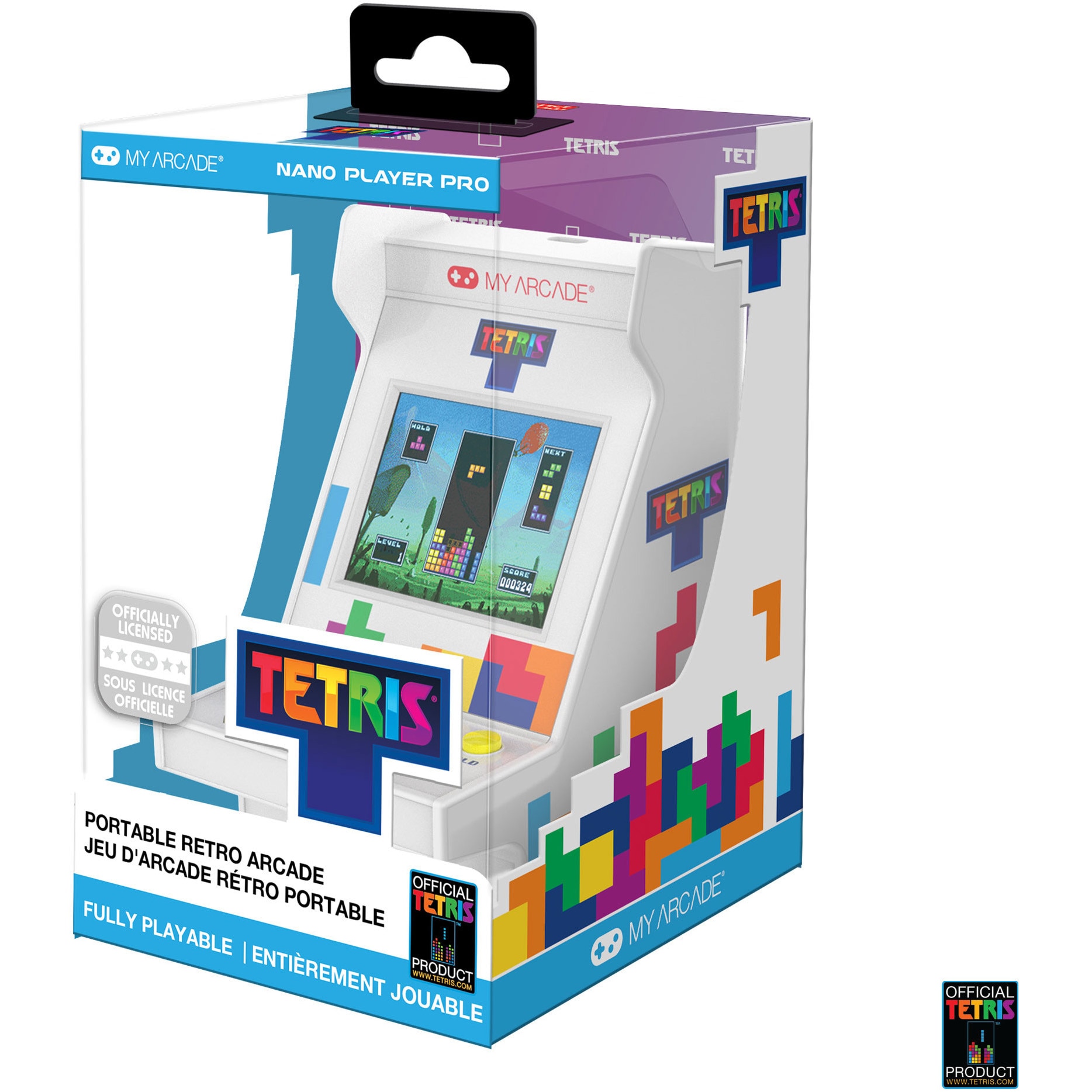 Consola portabila My Arcade Nano Player Pro 4.8" Tetris Portable Retro Arcade, 201 Jocuri