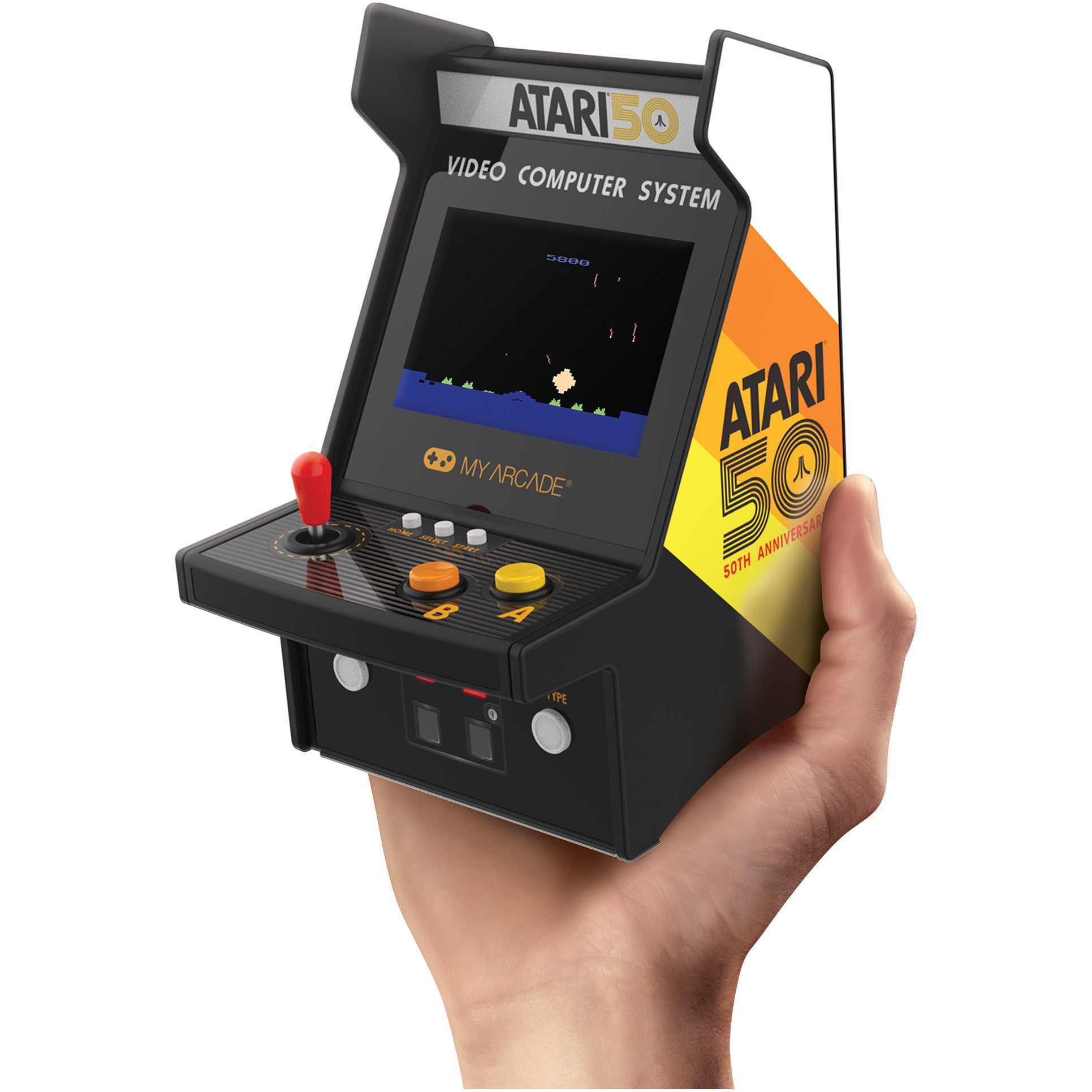 Consola portabila My Arcade Micro Player Pro 6.7" Atari Portable Retro Arcade, 100 Jocuri