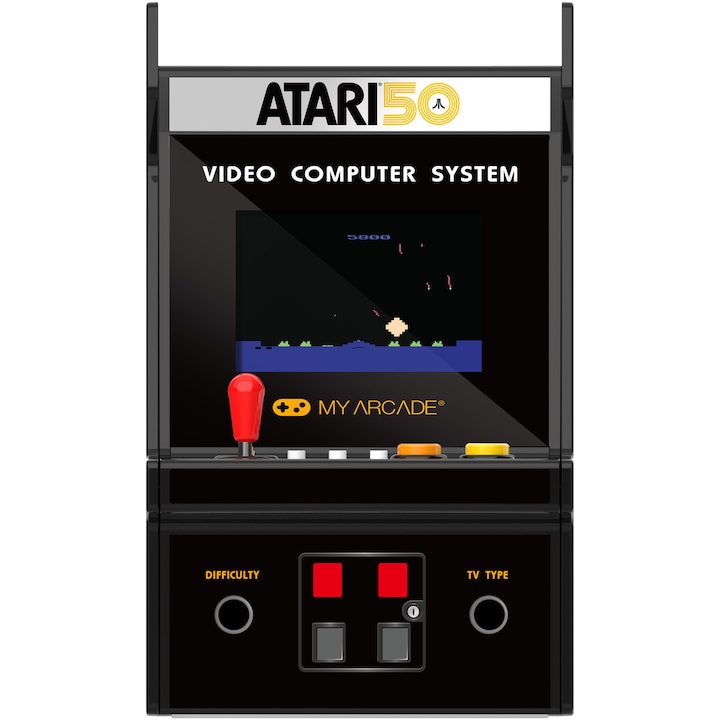 Consola portabila My Arcade Micro Player Pro 6.7" Atari Portable Retro Arcade, 100 Jocuri