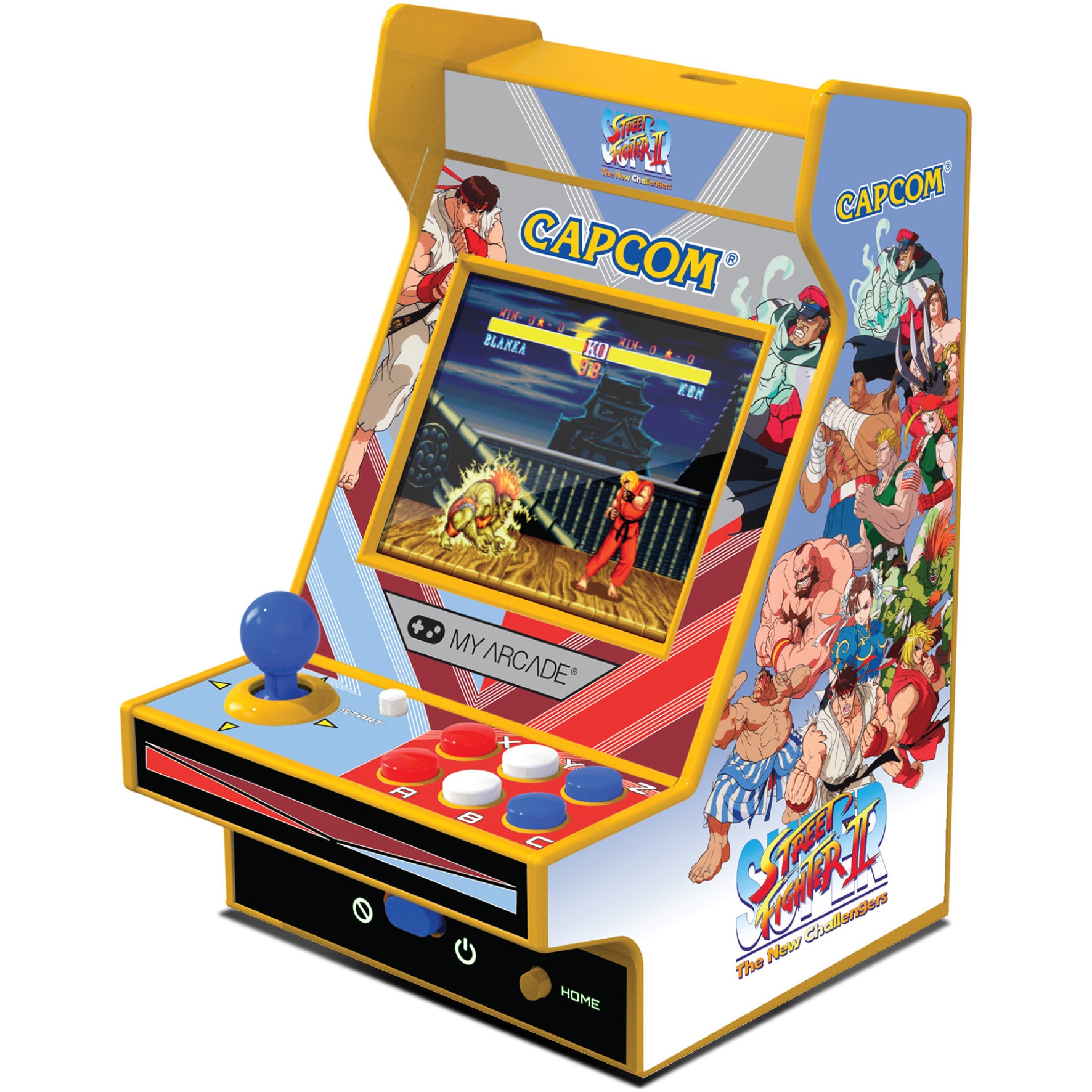 Consola portabila My Arcade Nano Player Pro 4.8" Super Street Fighter II Portable Retro Arcade, 2 Jocuri
