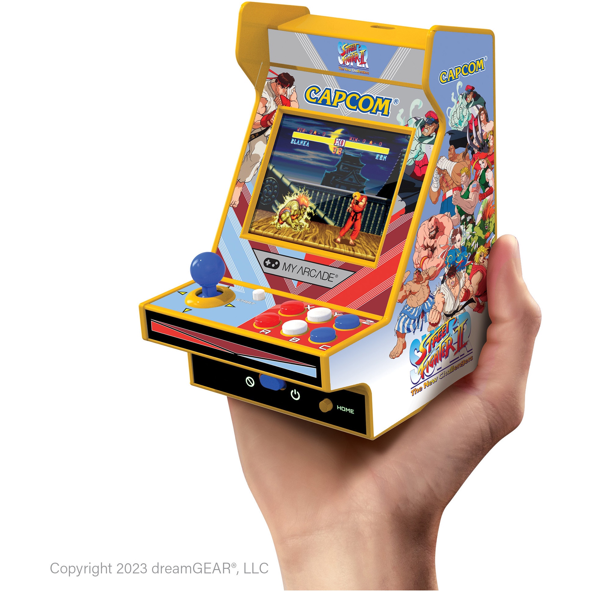 Consola portabila My Arcade Nano Player Pro 4.8" Super Street Fighter II Portable Retro Arcade, 2 Jocuri