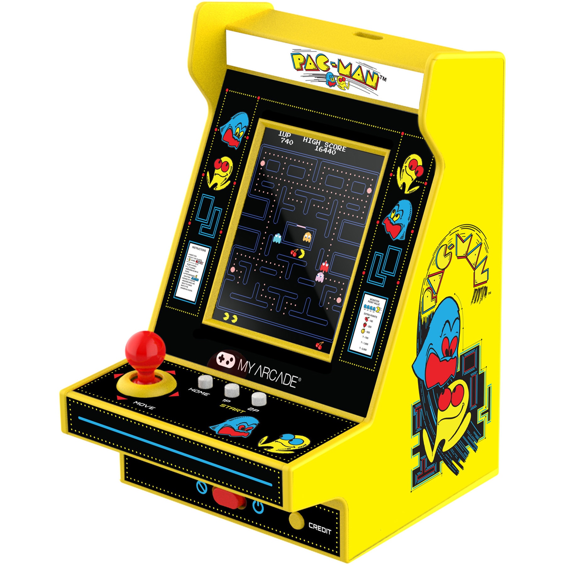 Consola portabila My Arcade Nano Player Pro 4.8" PacMan Portable Retro Arcade