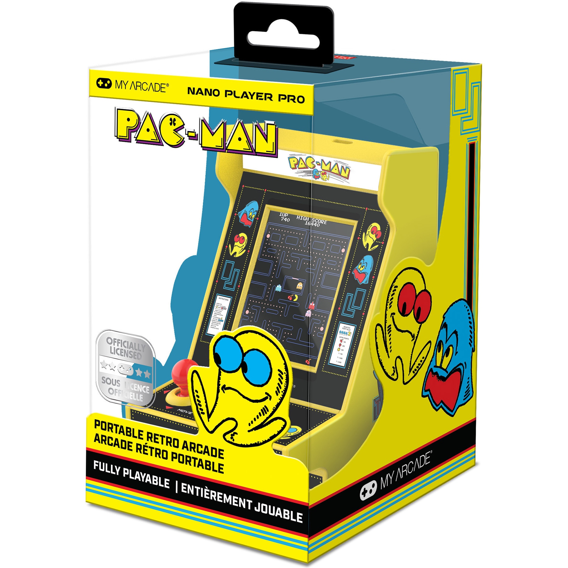 Consola portabila My Arcade Nano Player Pro 4.8" PacMan Portable Retro Arcade