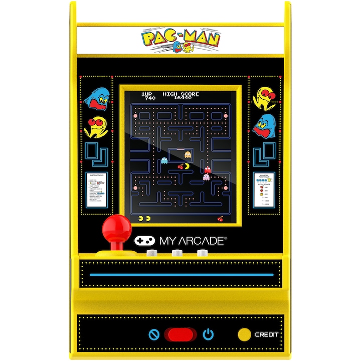 Consola portabila My Arcade Nano Player Pro 4.8" PacMan Portable Retro Arcade
