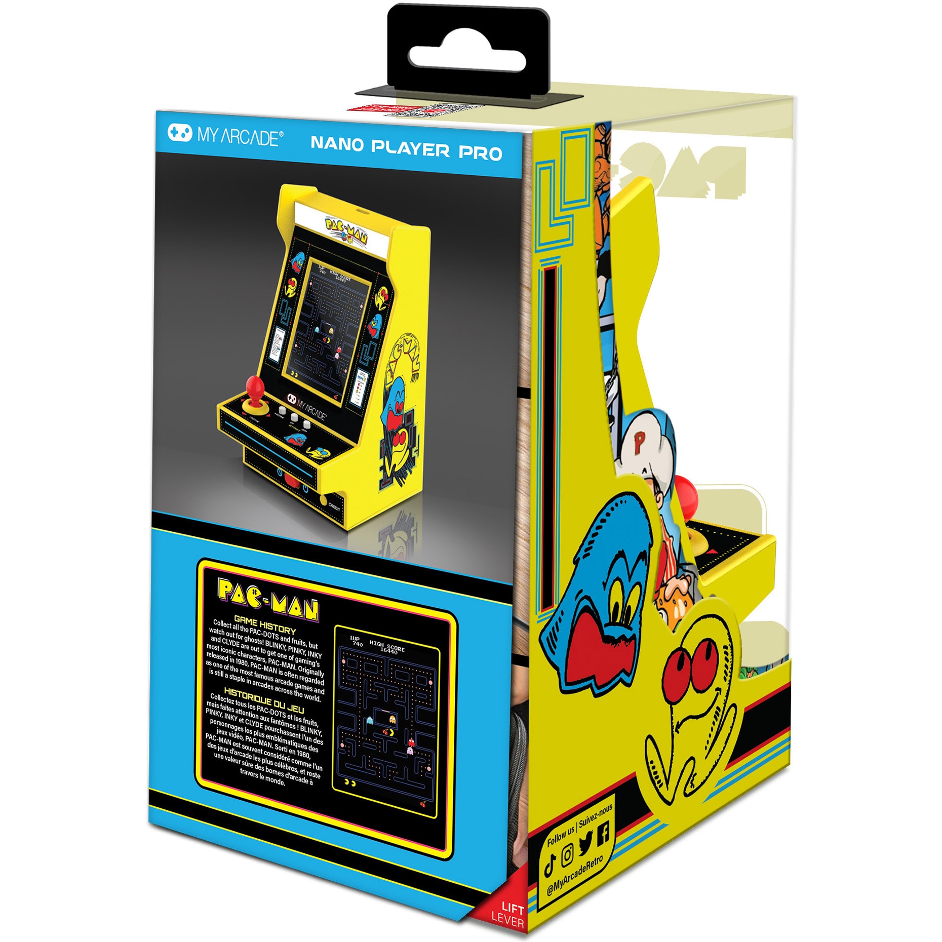 Consola portabila My Arcade Nano Player Pro 4.8" PacMan Portable Retro Arcade