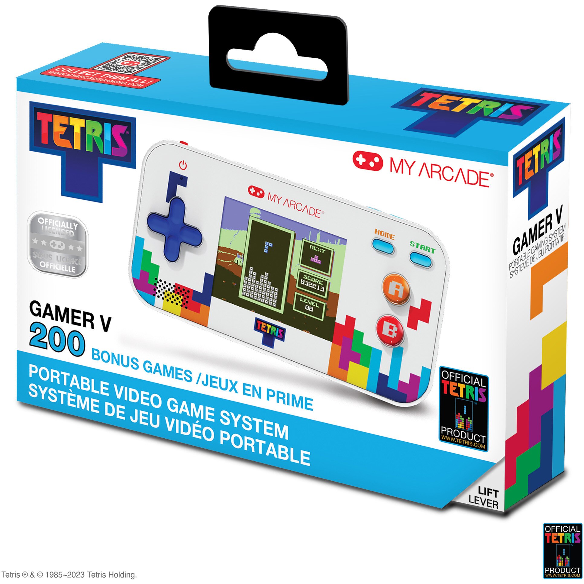 Consola portabila My Arcade Gamer V Classic Tetris Portable Gaming System, 201 Jocuri