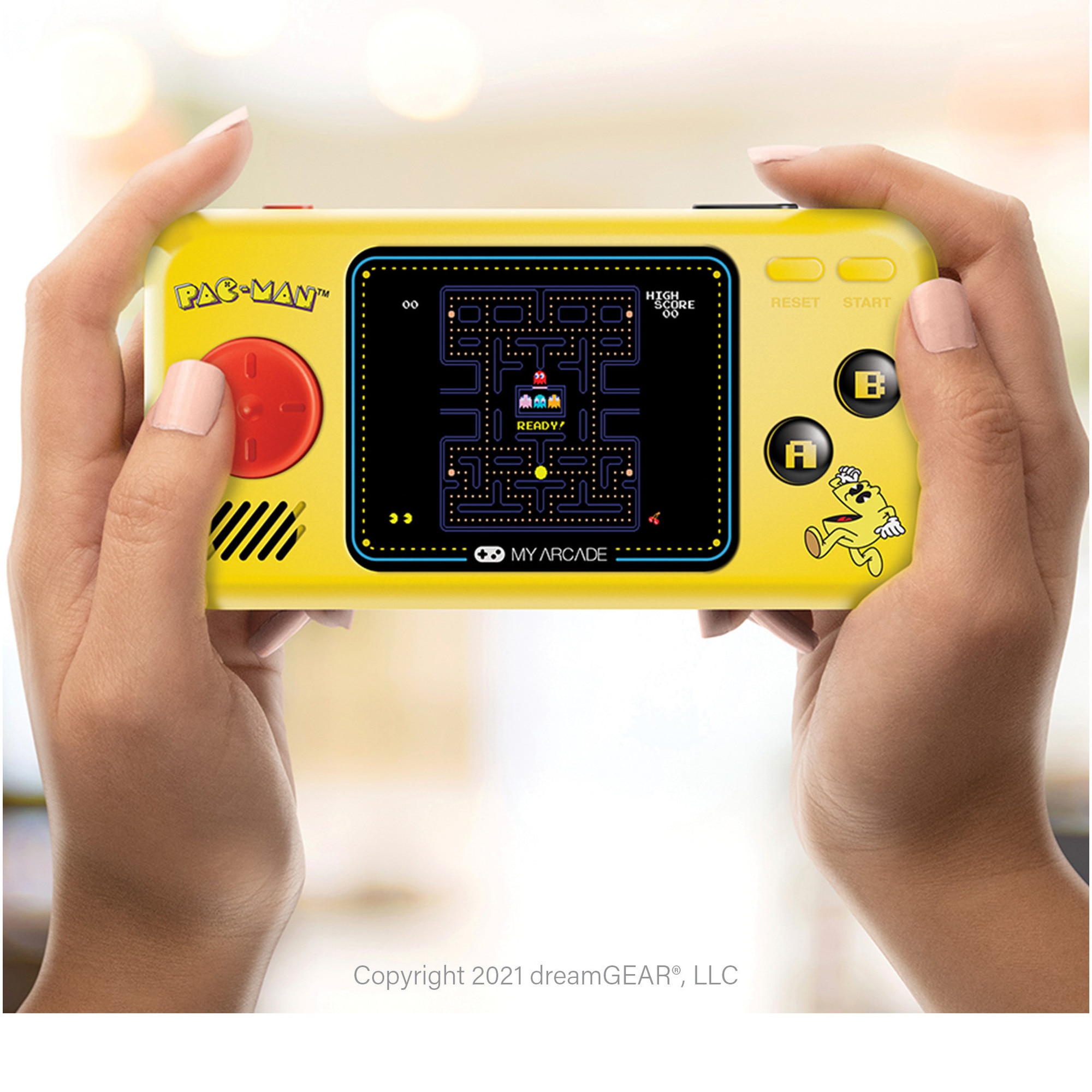 Consola portabila My Arcade Pocket Player PacMan Portable Gaming System, 3 Jocuri