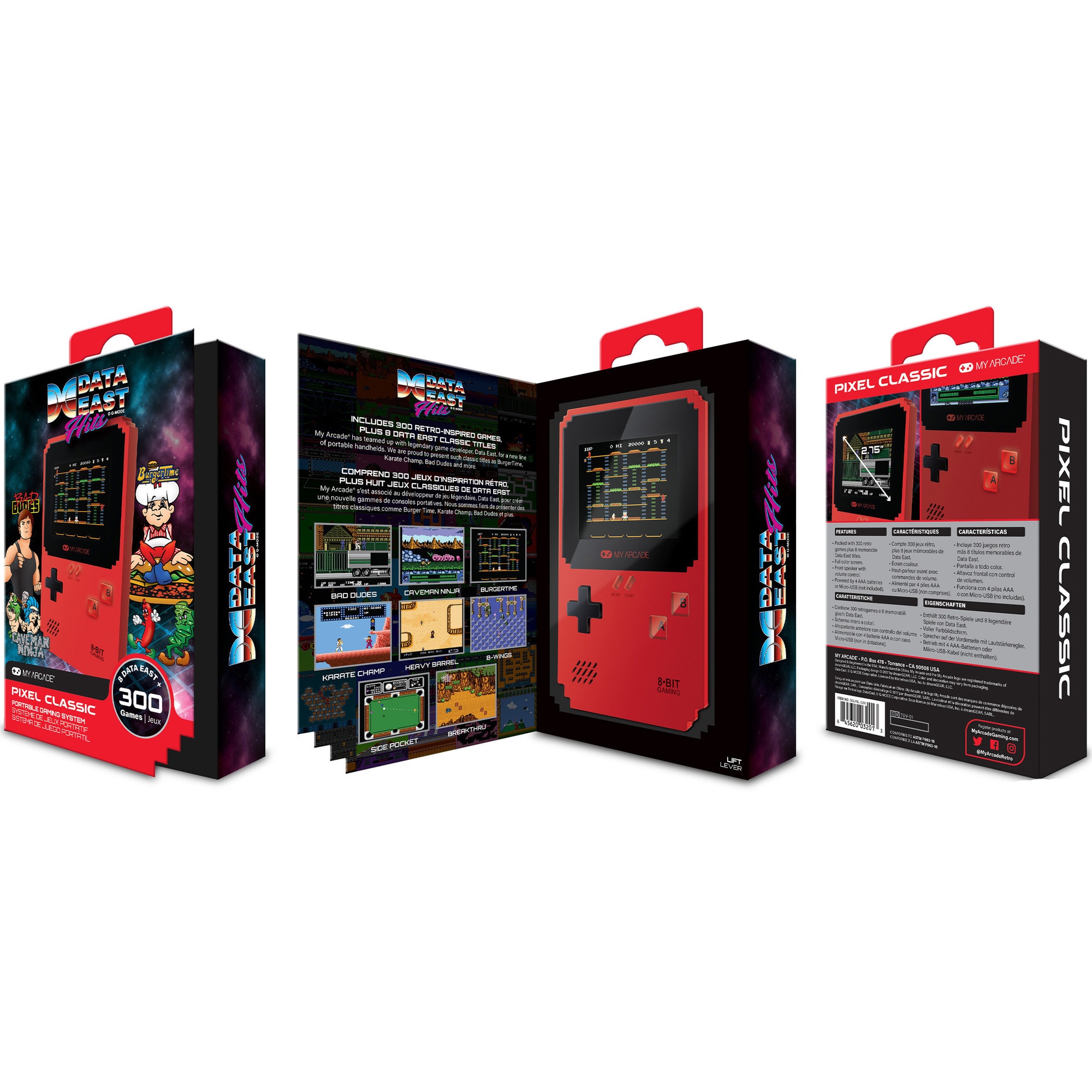 Consola portabila My Arcade Pixel Classic, 308 Jocuri - eMAG.ro