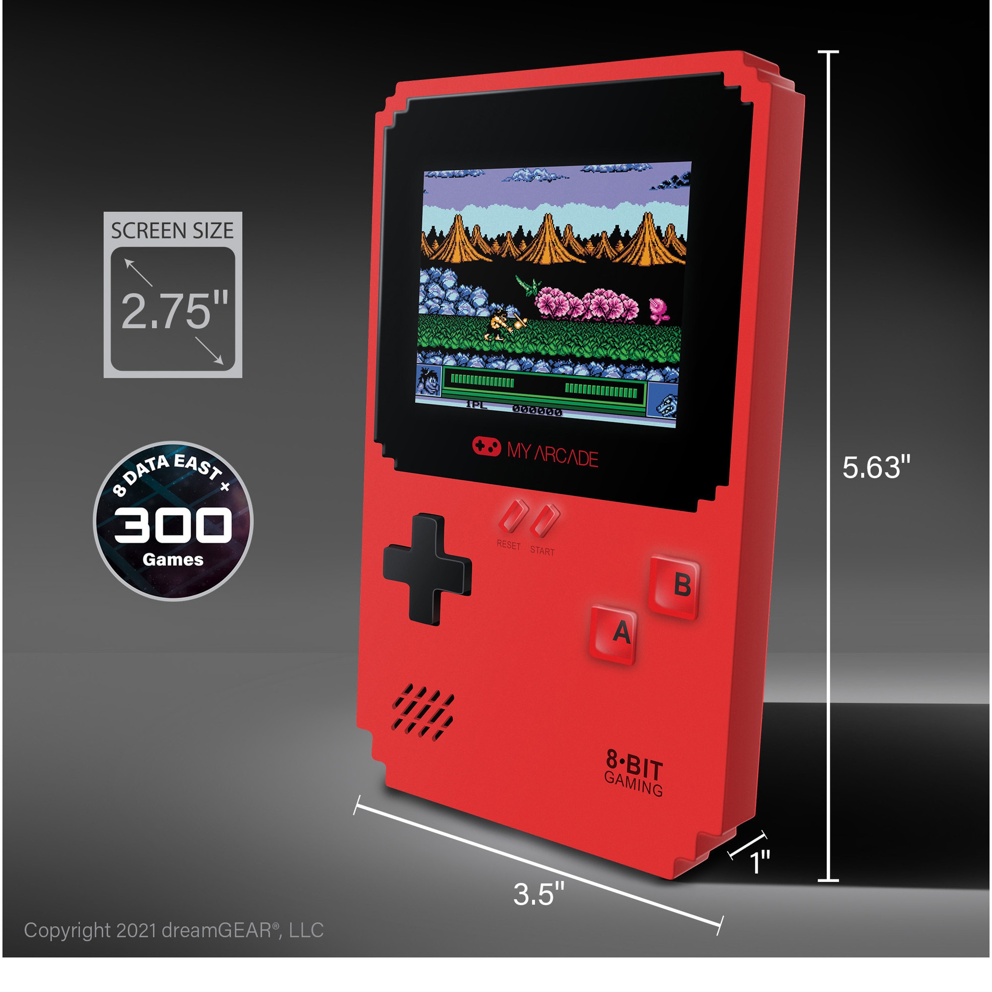 Consola portabila My Arcade Pixel Classic, 308 Jocuri