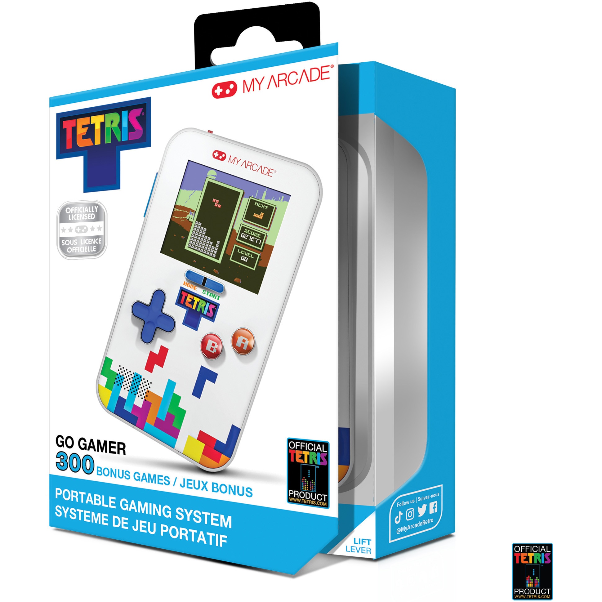 Consola portabila My Arcade Go Gamer Tetris Portable Video Game System, 301 Jocuri